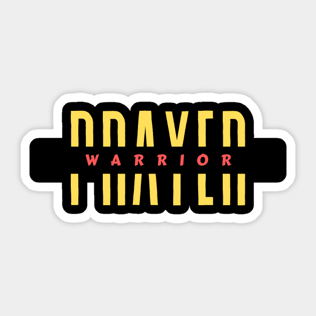 Prayer Warrior | Christian Typography Sticker by All Things Gospel